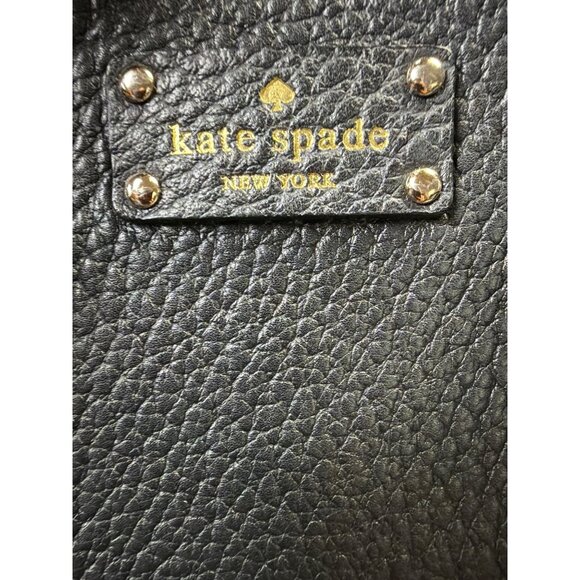 Kate Spade Black Leather Satchel handbag With Textured Finish - Picture 11 of 11